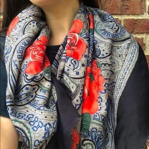 Italian Floral Castellani Fashion Scarf